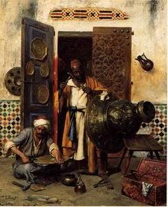 unknow artist Arab or Arabic people and life. Orientalism oil paintings 172